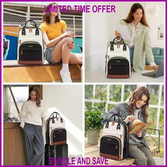 Large 17.3 Inch Laptop Backpack with USB Port, Waterproof Travel Daypack main image 7